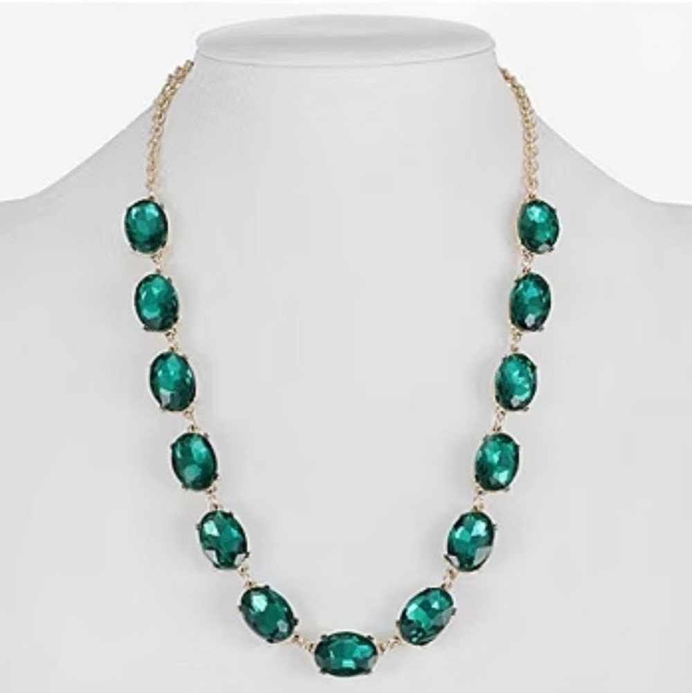 Monet Green Statement Necklace